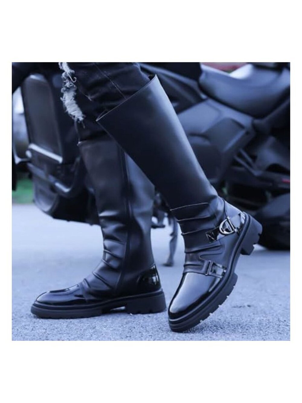 JingSMNX Men's High-Top Biker Size 10 - 1791